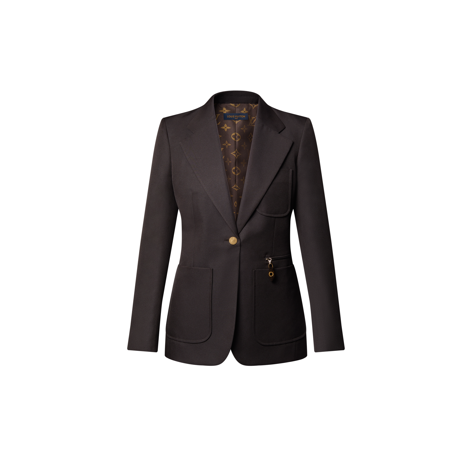 Americana de gabardina técnica  Mujer Prêt-à-Porter Abrigos y chaquetas | LOUIS VUITTON (Zoom de producto)
