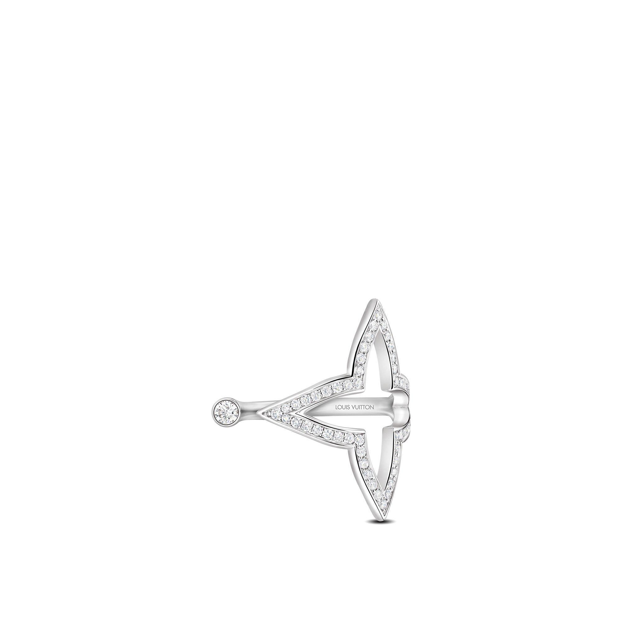 Anillo abierto Ombre Blossom de oro blanco y diamantes  Joyería Categorías Anillos | LOUIS VUITTON (Zoom de producto)