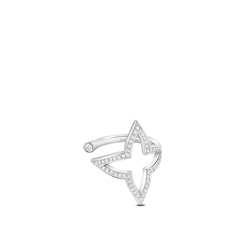 Anillo abierto Ombre Blossom de oro blanco y diamantes Joyería Categorías Anillos | LOUIS VUITTON (Zoom de producto)