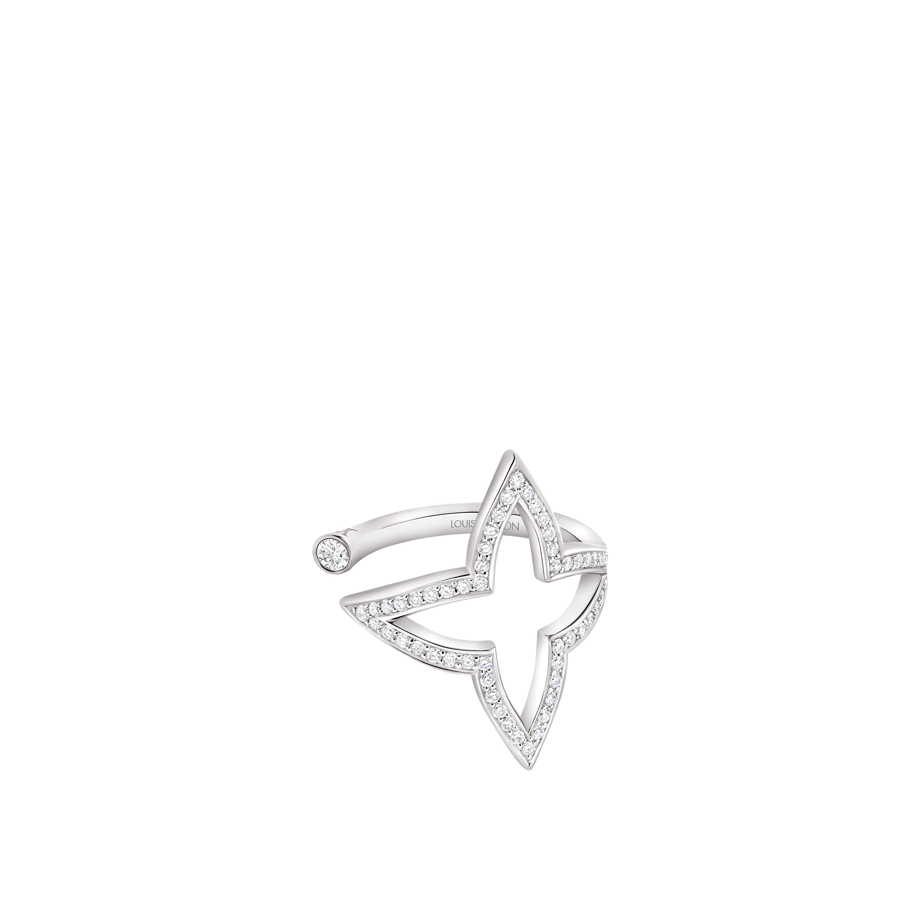 Anillo abierto Ombre Blossom de oro blanco y diamantes  Joyería Categorías Anillos | LOUIS VUITTON (Zoom de producto)