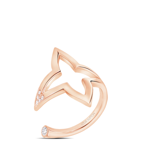 Anillo abierto Ombre Blossom de oro rosa y diamantes Joyería Categorías Anillos | LOUIS VUITTON (Zoom de producto)
