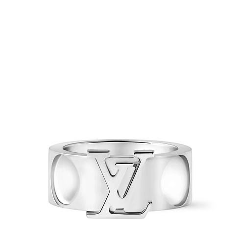 Anillo ancho Empreinte de oro blanco Joyería Categorías Joyería | LOUIS VUITTON (Zoom de producto)