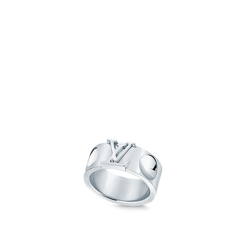 Anillo ancho Empreinte de oro blanco Joyería Categorías Joyería | LOUIS VUITTON (Zoom de producto)