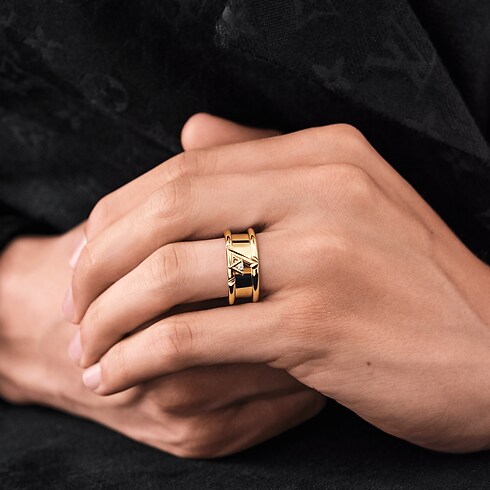 Anillo ancho LV Volt One de oro amarillo y diamante Joyería Categorías Joyería | LOUIS VUITTON (Zoom de producto)