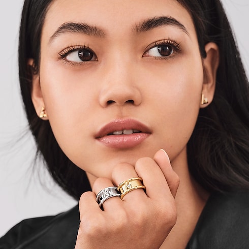 Anillo ancho LV Volt One de oro amarillo y diamante Joyería Categorías Joyería | LOUIS VUITTON (Zoom de producto)