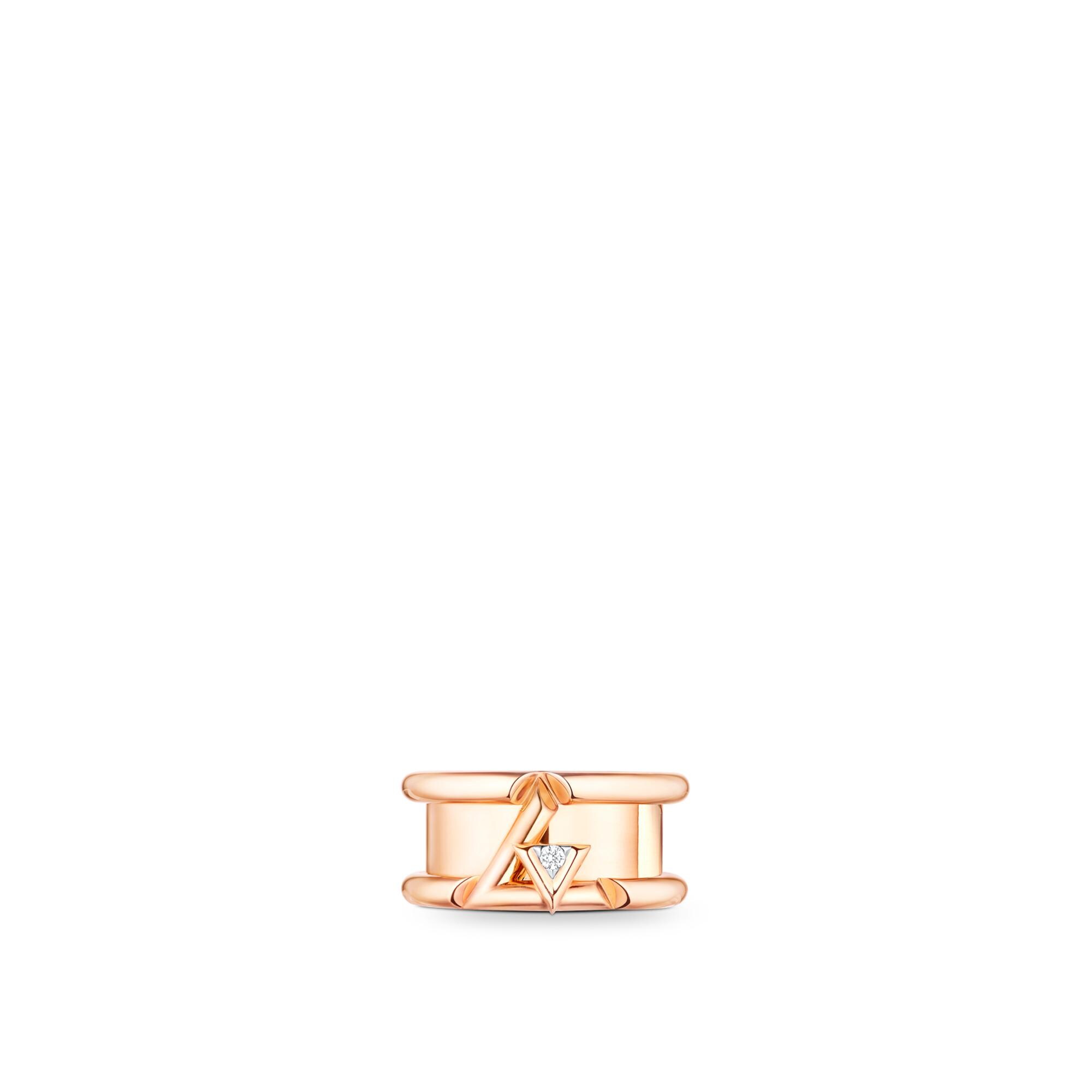 Anillo ancho LV Volt One de oro rosa y diamante  Joyería Categorías Joyería | LOUIS VUITTON (Zoom de producto)