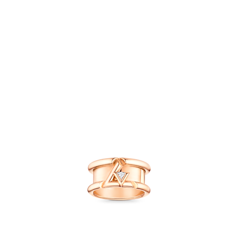 Anillo ancho LV Volt One de oro rosa y diamante Joyería Categorías Joyería | LOUIS VUITTON (Zoom de producto)