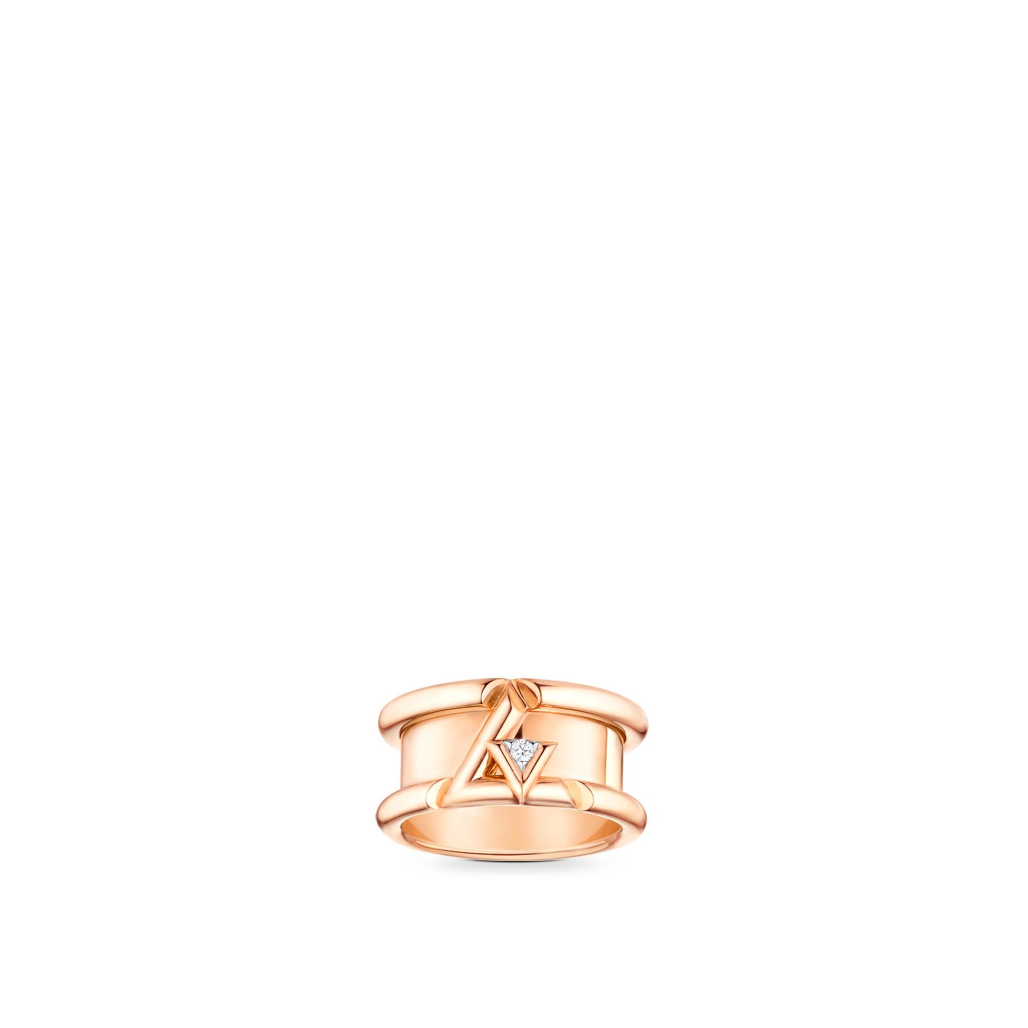Anillo ancho LV Volt One de oro rosa y diamante  Joyería Categorías Joyería | LOUIS VUITTON (Zoom de producto)