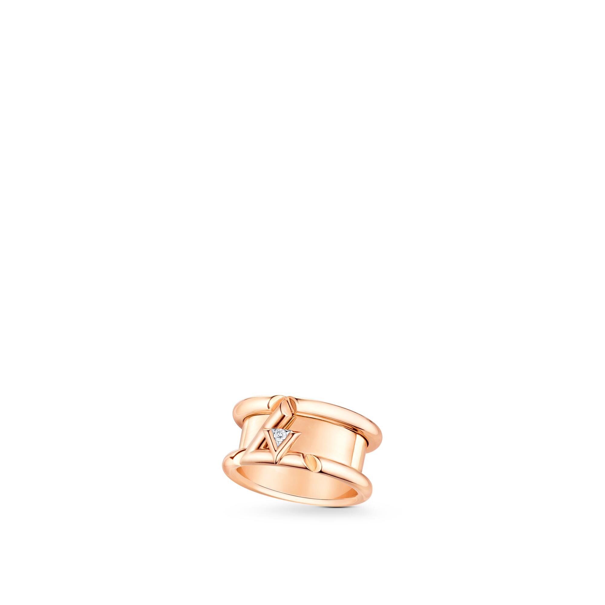 Anillo ancho LV Volt One de oro rosa y diamante  Joyería Categorías Joyería | LOUIS VUITTON (Zoom de producto)