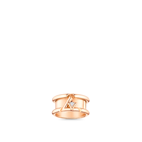 Anillo ancho LV Volt One de oro rosa y diamante Joyería Categorías Joyería | LOUIS VUITTON (Zoom de producto)