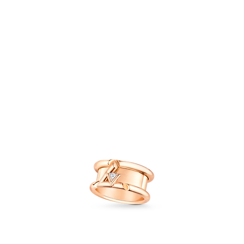 Anillo ancho LV Volt One de oro rosa y diamante Joyería Categorías Joyería | LOUIS VUITTON (Zoom de producto)