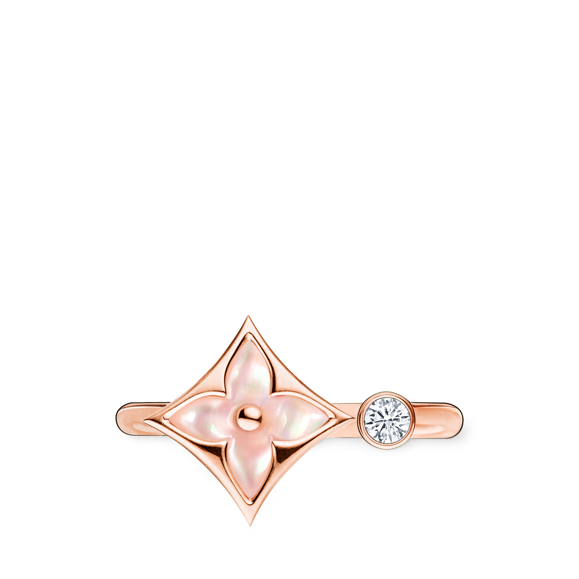 Anillo Color Blossom Mini Star de oro rosa, nácar rosa y diamante  Joyería Categorías Joyería | LOUIS VUITTON (Zoom de producto)