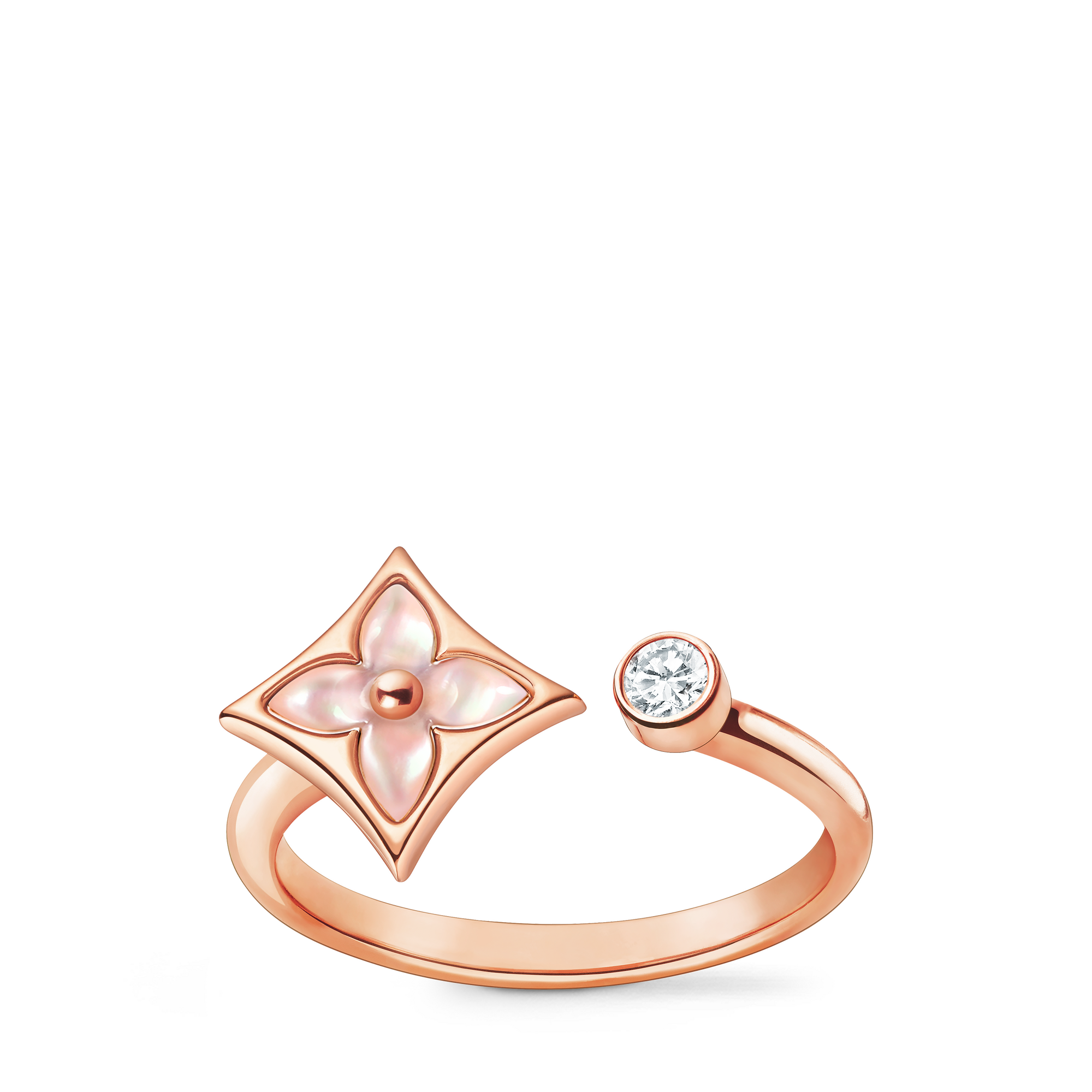 Anillo Color Blossom Mini Star de oro rosa, nácar rosa y diamante  Joyería Categorías Joyería | LOUIS VUITTON (Zoom de producto)