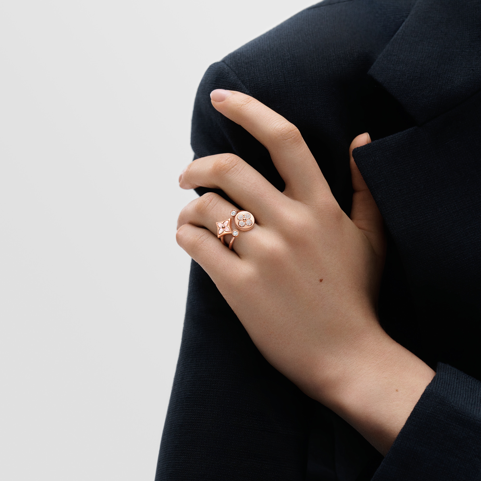 Anillo Color Blossom Mini Star de oro rosa, nácar rosa y diamante  Joyería Categorías Joyería | LOUIS VUITTON (Zoom de producto)