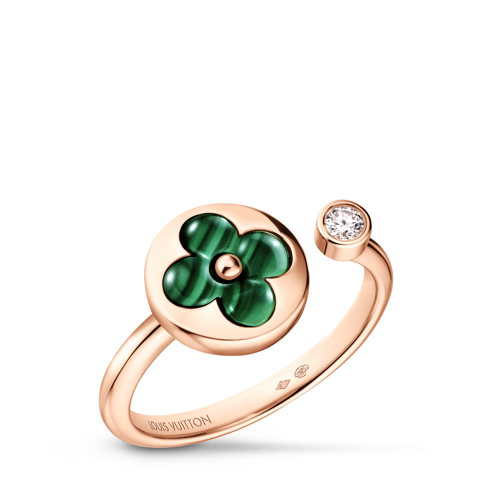 Anillo Color Blossom Mini Sun de oro rosa, malaquita y diamante  Joyería Categorías Joyería | LOUIS VUITTON (Zoom de producto)