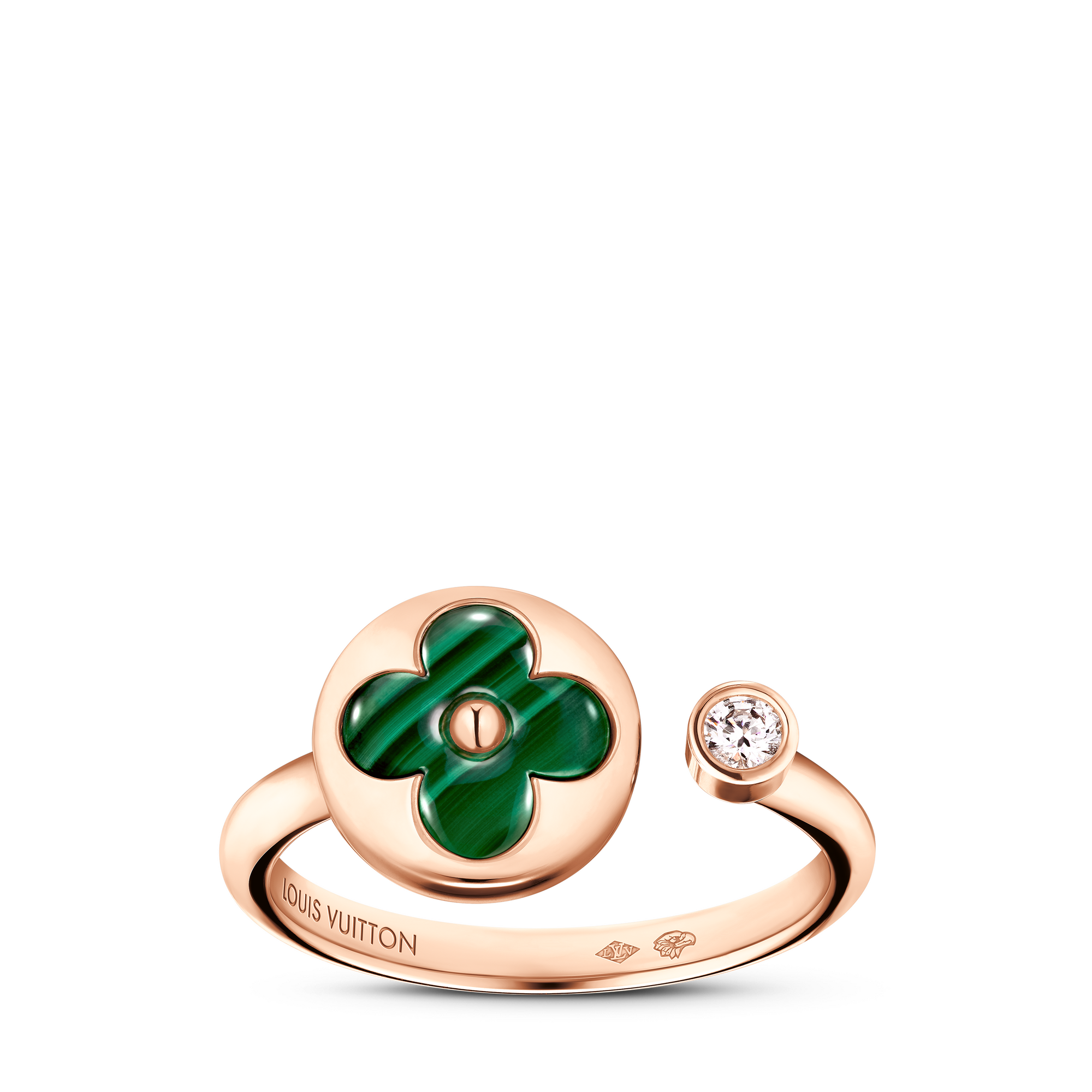 Anillo Color Blossom Mini Sun de oro rosa, malaquita y diamante  Joyería Categorías Joyería | LOUIS VUITTON (Zoom de producto)