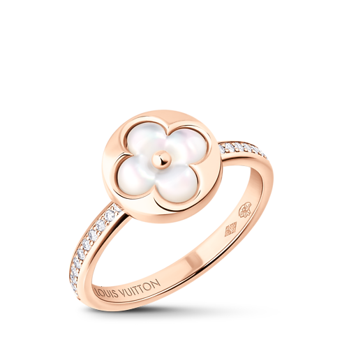 Anillo Color Blossom XS Sun de oro rosa, nácar blanco y diamantes Joyería Categorías Anillos | LOUIS VUITTON (Zoom de producto)