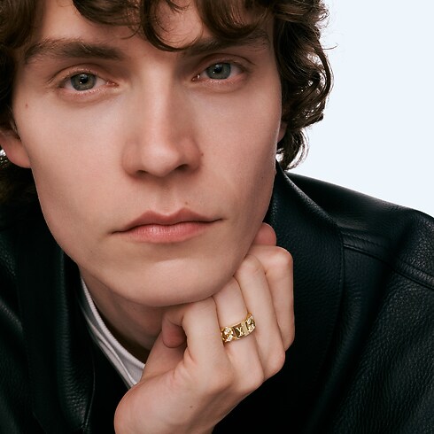 Anillo Cuban Chain de oro amarillo y diamantes Les Extraordinaires Joyería Anillos | LOUIS VUITTON (Zoom de producto)