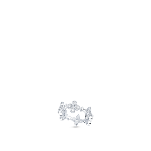 Anillo Dentelle de oro blanco y diamantes Joyería Categorías Anillos | LOUIS VUITTON (Zoom de producto)