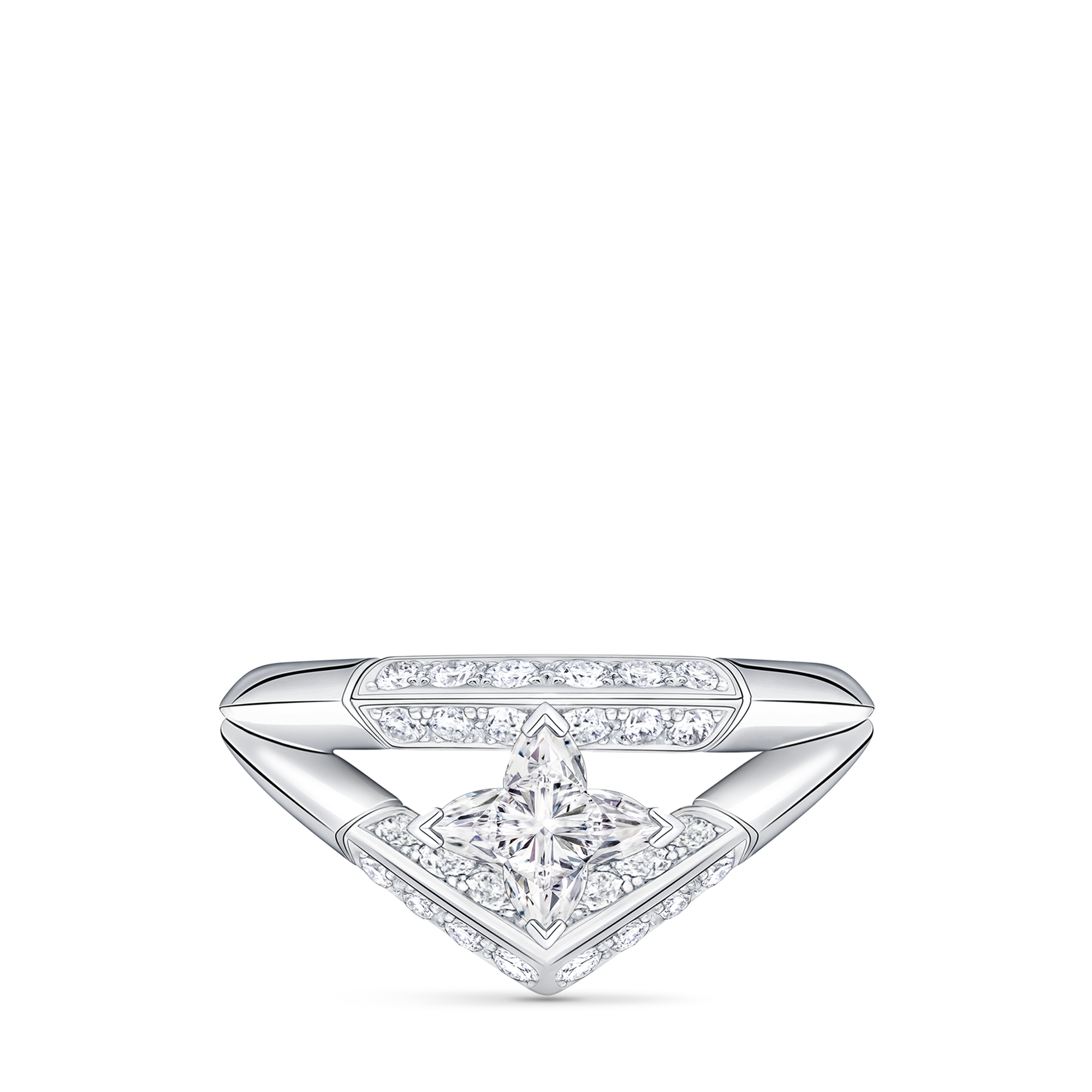 Anillo doble con pavé LV Diamonds, talla LV Monogram Star  Joyería Categorías Anillos | LOUIS VUITTON (Zoom de producto)