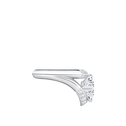 Anillo doble con pavé LV Diamonds, talla LV Monogram Star Joyería Colecciones LV Diamonds | LOUIS VUITTON (Zoom de producto)