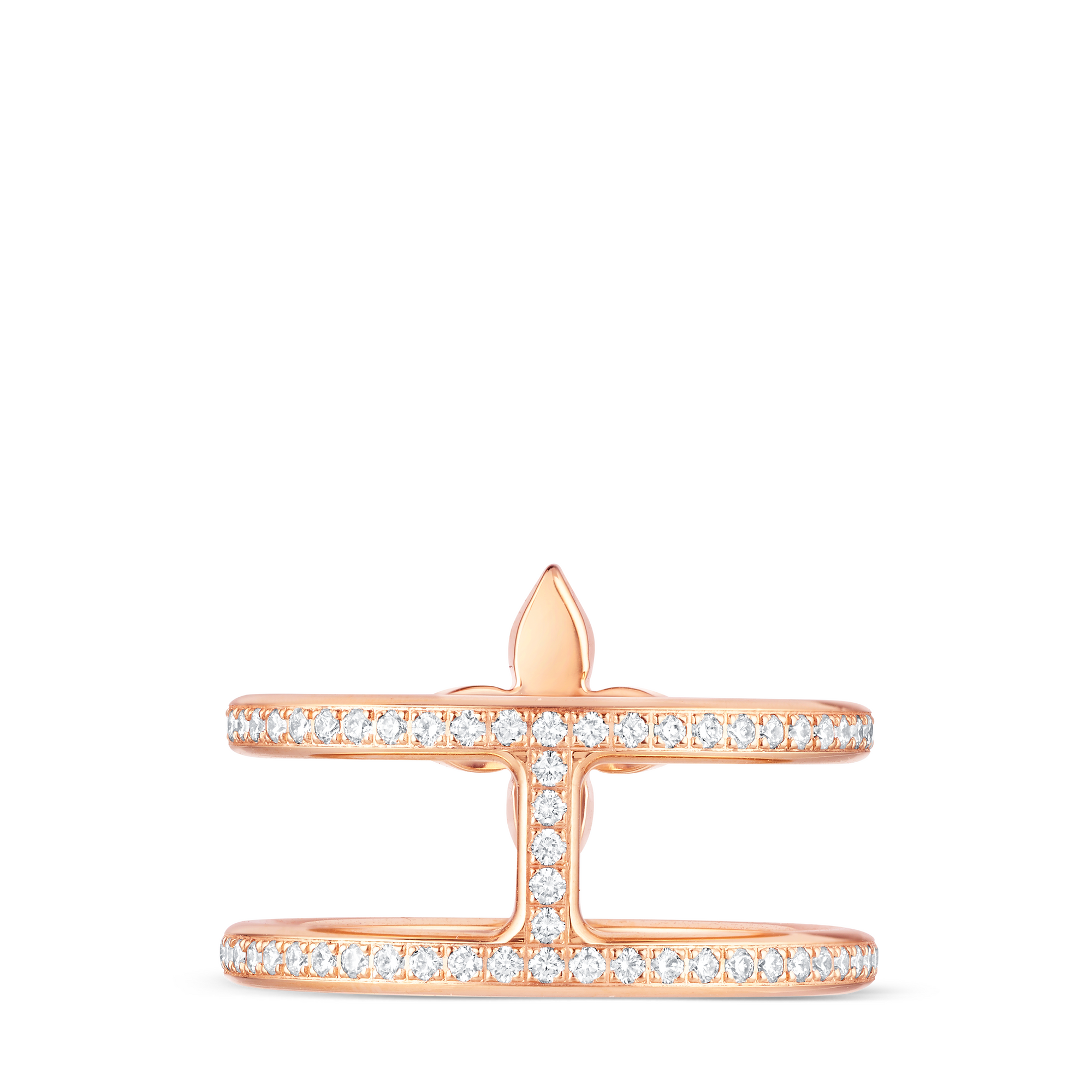 Anillo doble Idylle Blossom de oro rosa y diamantes  Joyería Categorías Joyería | LOUIS VUITTON (Zoom de producto)