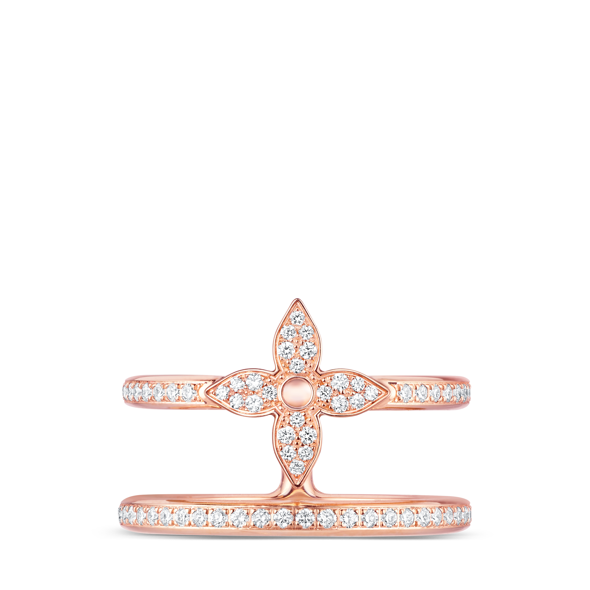 Anillo doble Idylle Blossom de oro rosa y diamantes  Joyería Categorías Joyería | LOUIS VUITTON (Zoom de producto)