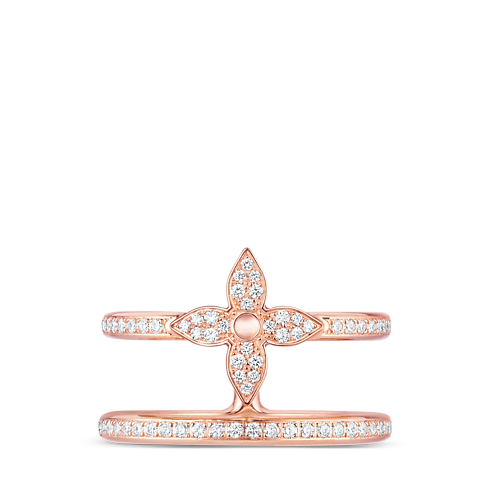 Anillo doble Idylle Blossom de oro rosa y diamantes Joyería Categorías Joyería | LOUIS VUITTON (Zoom de producto)