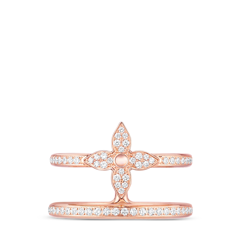 Anillo doble Idylle Blossom de oro rosa y diamantes Joyería Categorías Joyería | LOUIS VUITTON (Zoom de producto)