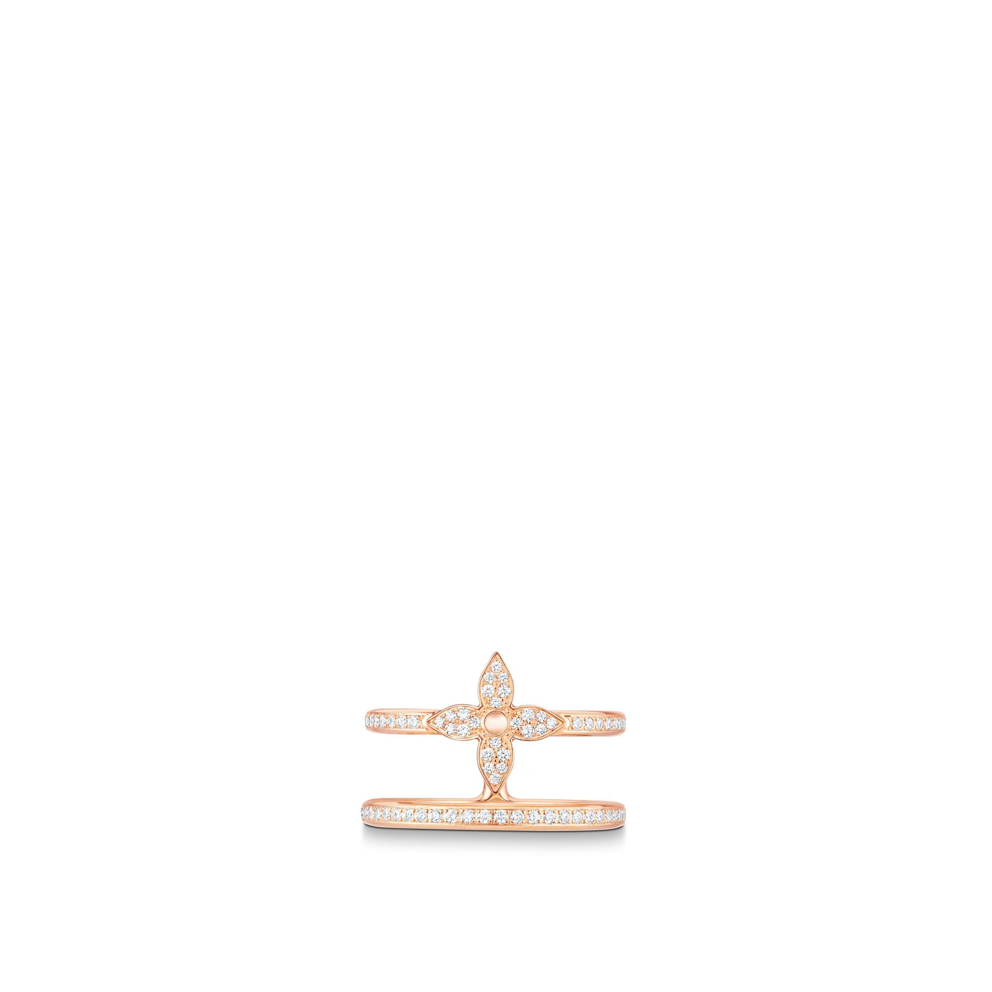 Anillo doble Idylle Blossom de oro rosa y diamantes  Joyería Categorías Joyería | LOUIS VUITTON (Zoom de producto)