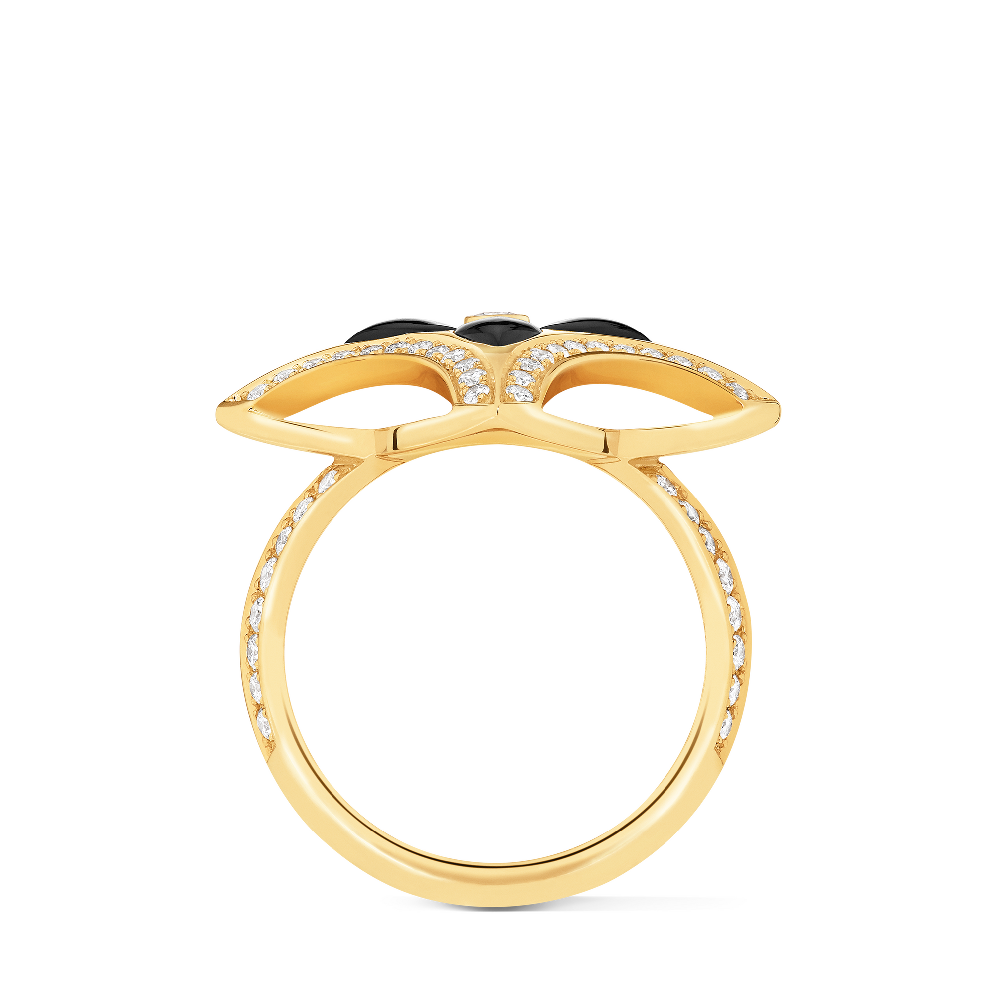 Anillo Ever Blossom de oro amarillo, ónix y diamantes  Joyería Categorías Joyería | LOUIS VUITTON (Zoom de producto)