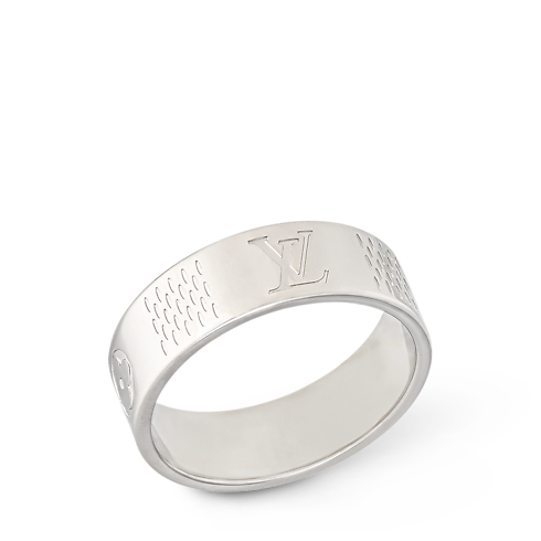 Anillo fino Damier Staples S00 Hombre Joyería Anillos | LOUIS VUITTON (Zoom de producto)