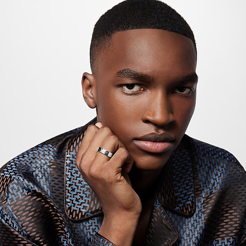 Anillo fino LV Mosaic S00 Hombre Joyería Anillos | LOUIS VUITTON (Zoom de producto)