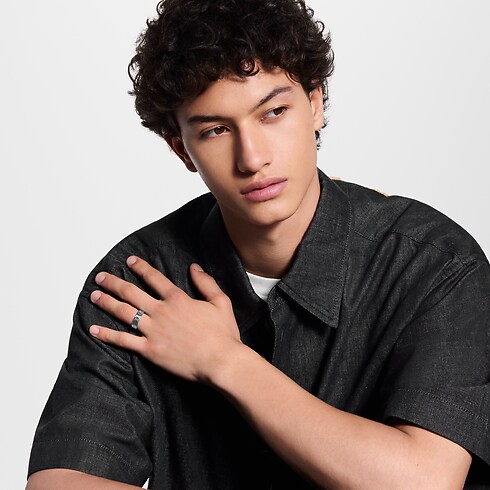 Anillo fino LV Mosaic S00 Hombre Joyería Anillos | LOUIS VUITTON (Zoom de producto)