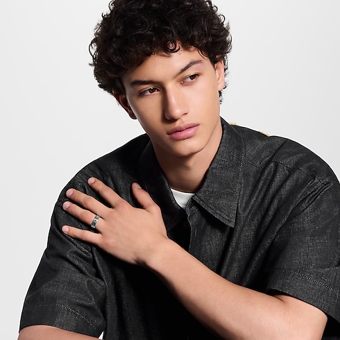 Anillo fino LV Mosaic S00 Hombre Joyería Anillos | LOUIS VUITTON (Zoom de producto)