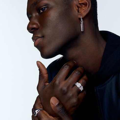 Anillo grande Les Gastons Vuitton de oro blanco y diamantes Joyería Categorías Anillos | LOUIS VUITTON (Zoom de producto)