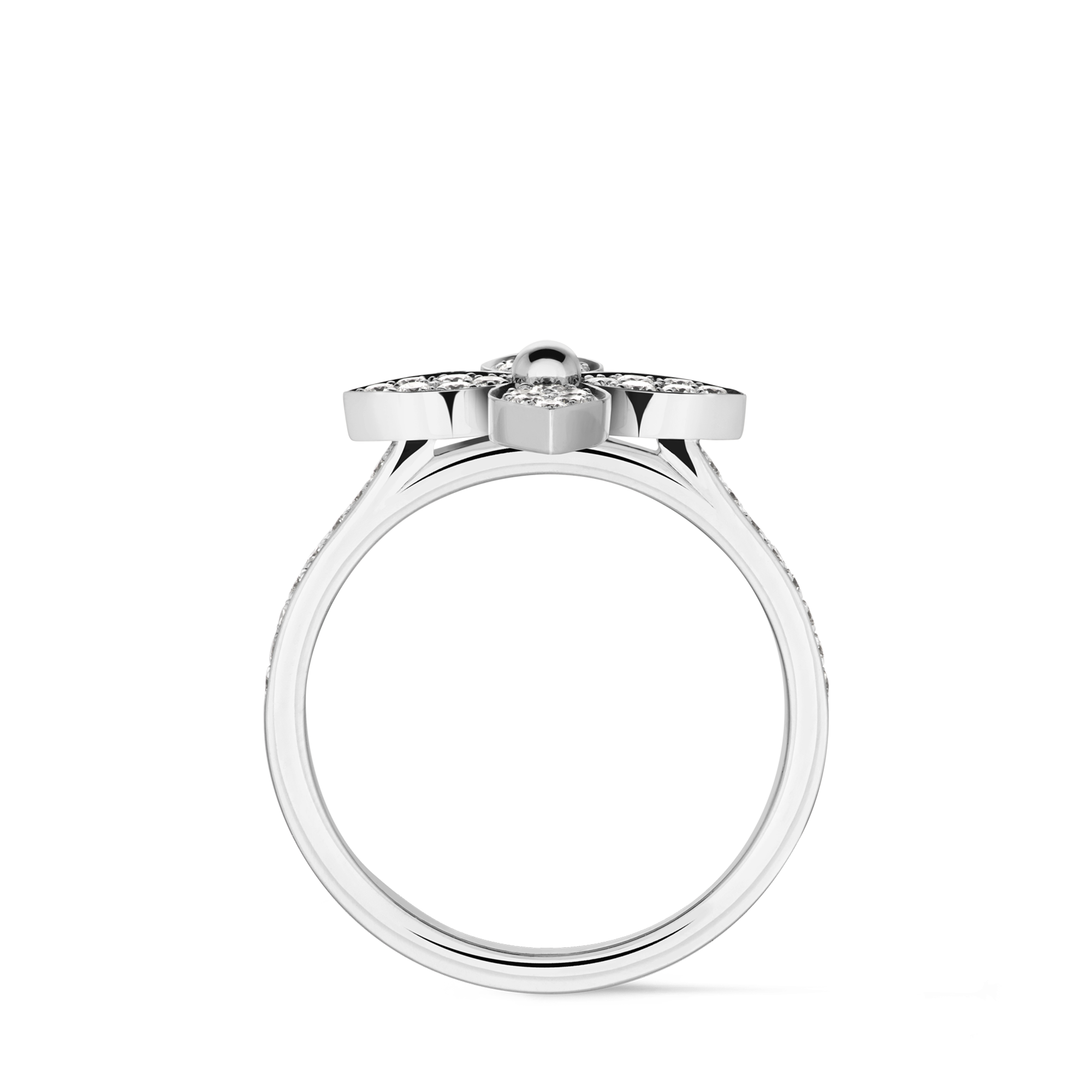 Anillo Idylle Blossom de oro blanco y diamantes  Joyería Categorías Joyería | LOUIS VUITTON (Zoom de producto)