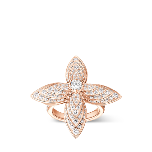 Anillo Idylle Blossom de oro rosa y diamantes Les Extraordinaires Joyería Anillos | LOUIS VUITTON (Zoom de producto)