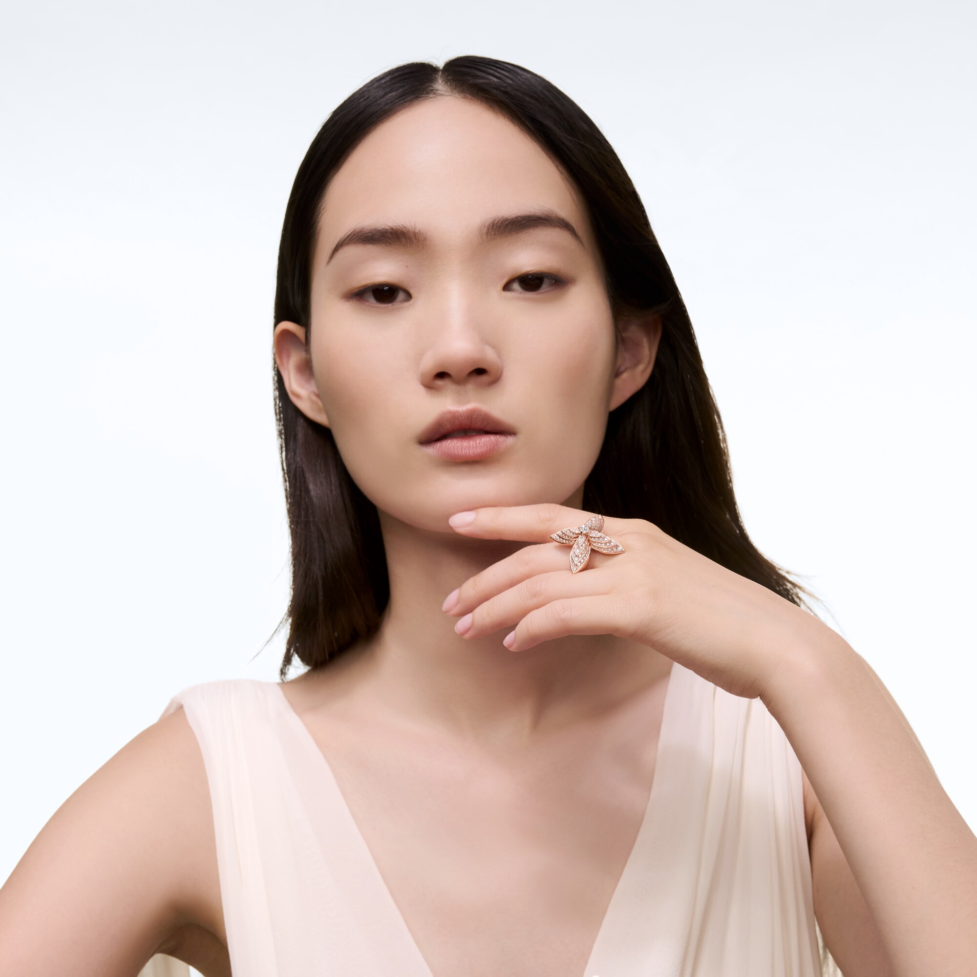 Anillo Idylle Blossom de oro rosa y diamantes  Les Extraordinaires Joyería Anillos | LOUIS VUITTON (Zoom de producto)