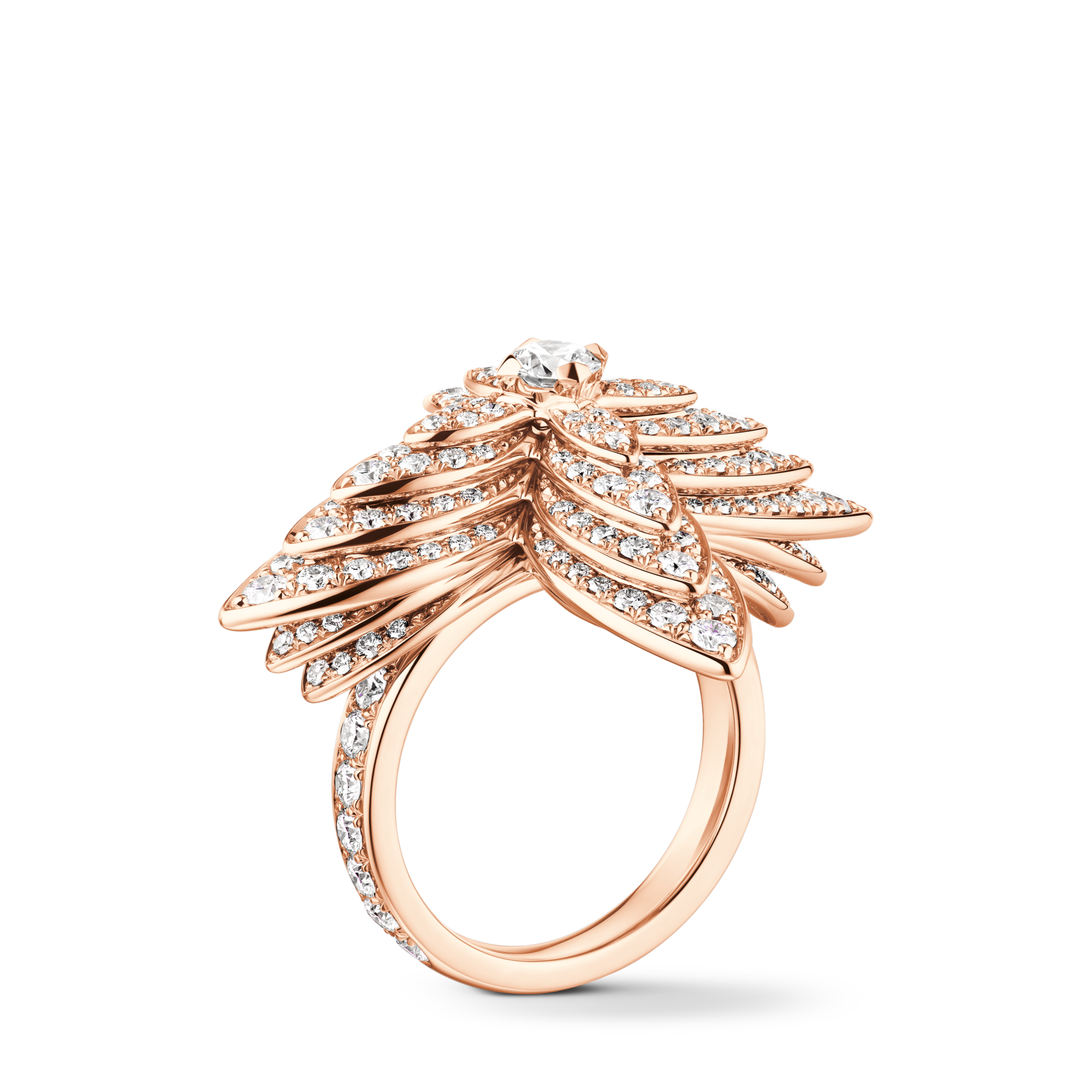 Anillo Idylle Blossom de oro rosa y diamantes  Les Extraordinaires Joyería Anillos | LOUIS VUITTON (Zoom de producto)