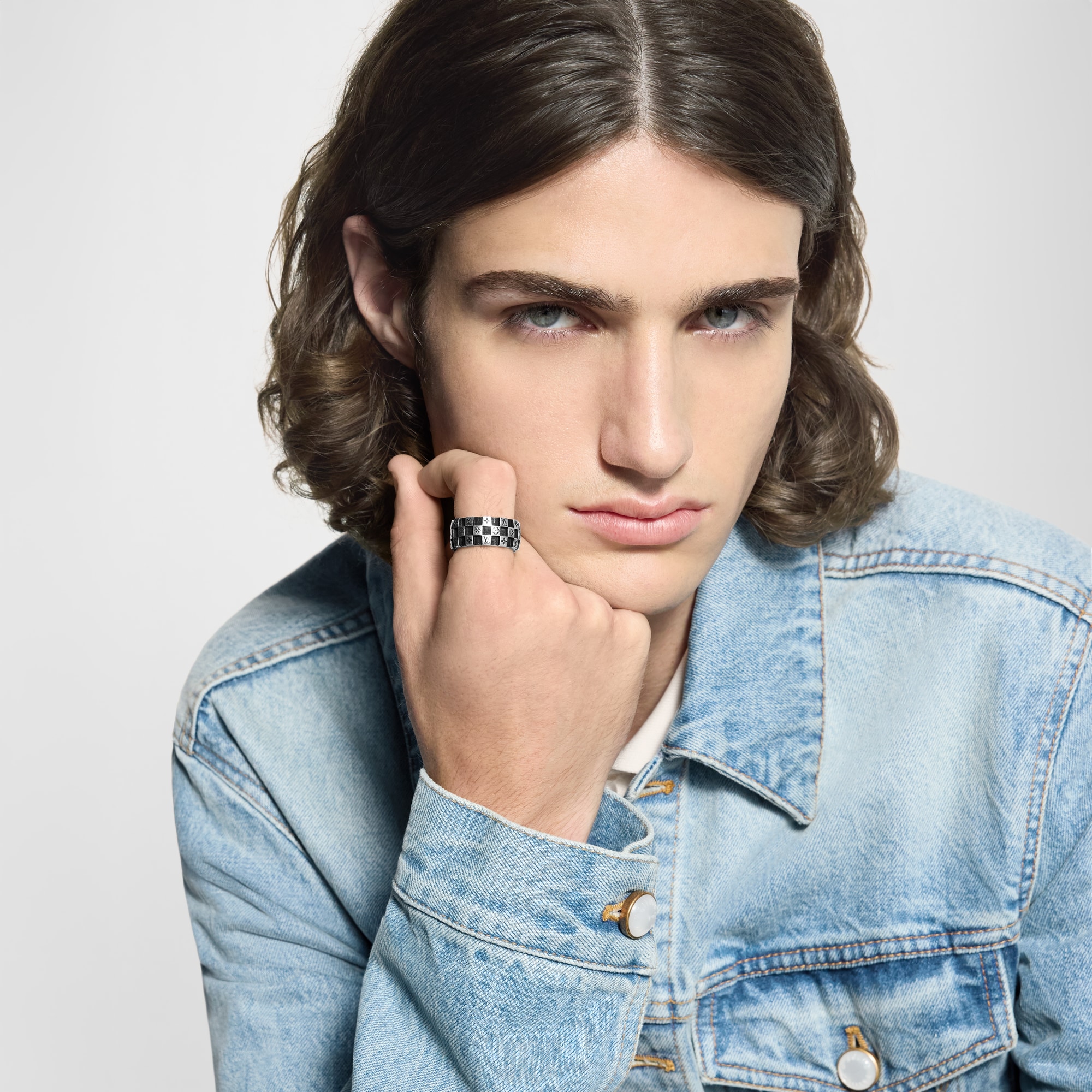 Anillo LV Damier S00 Hombre Joyería Anillos | LOUIS VUITTON (Zoom de producto)