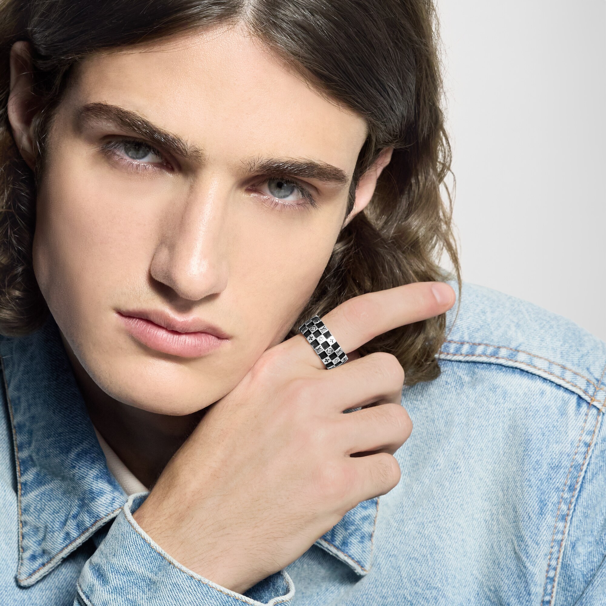 Anillo LV Damier S00 Hombre Joyería Anillos | LOUIS VUITTON (Zoom de producto)