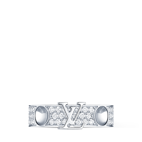 Anillo mediano Empreinte de oro blanco y diamantes Joyería Categorías Anillos | LOUIS VUITTON (Zoom de producto)