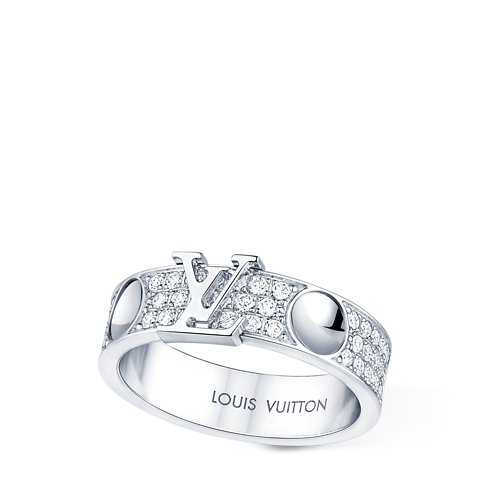 Anillo mediano Empreinte de oro blanco y diamantes Joyería Categorías Anillos | LOUIS VUITTON (Zoom de producto)