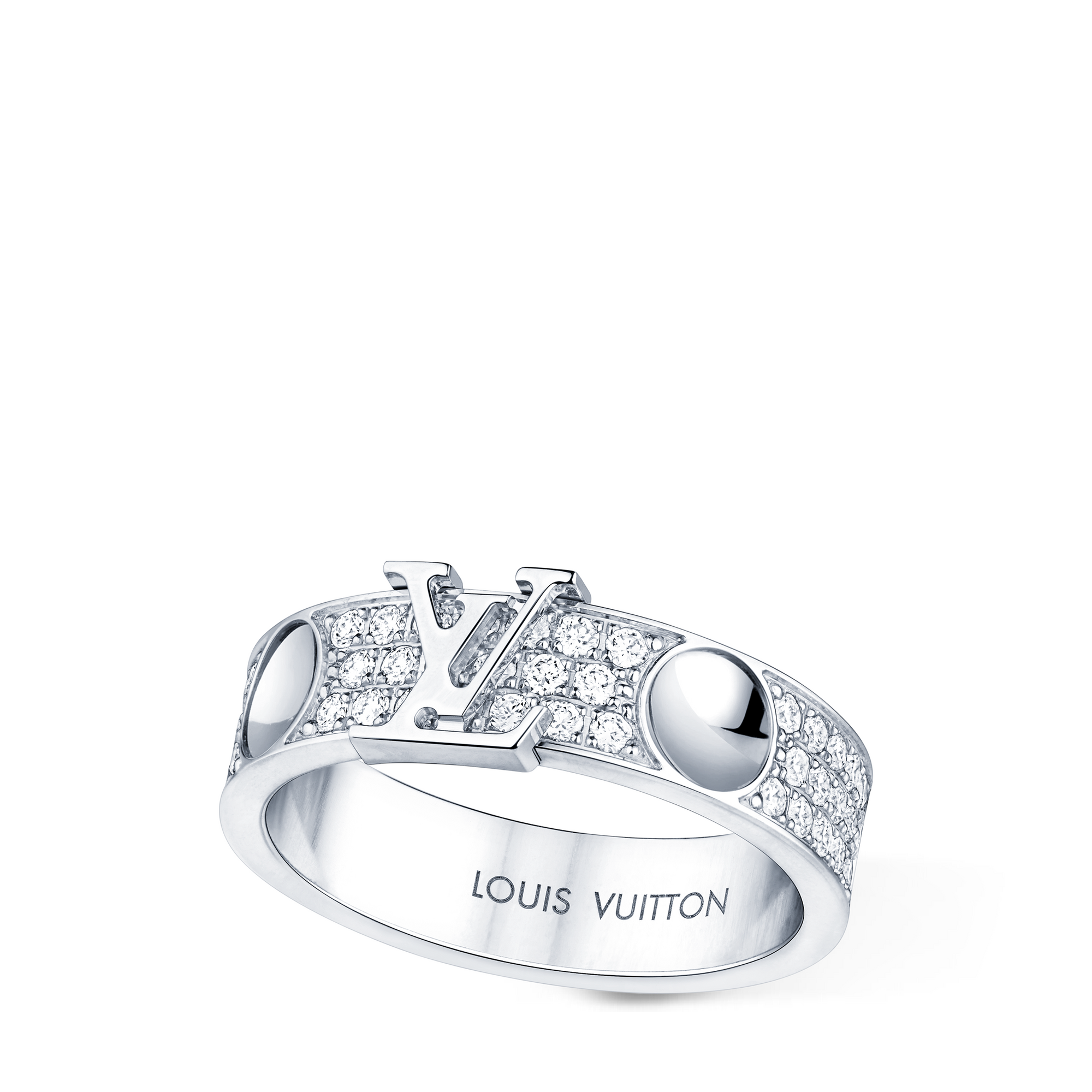 Anillo mediano Empreinte de oro blanco y diamantes  Joyería Categorías Anillos | LOUIS VUITTON (Zoom de producto)