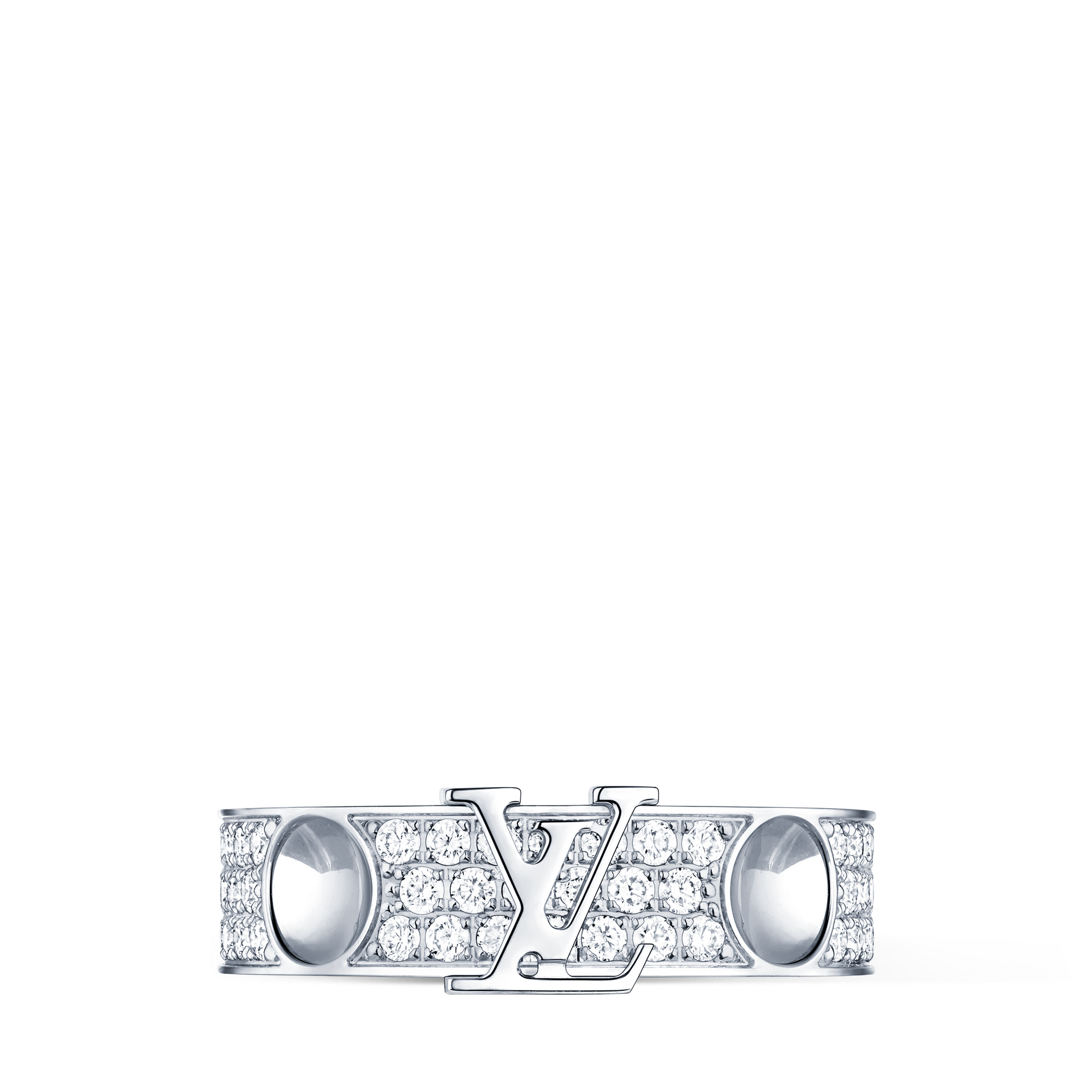 Anillo mediano Empreinte de oro blanco y diamantes  Joyería Categorías Anillos | LOUIS VUITTON (Zoom de producto)