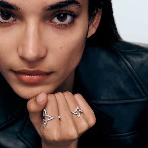 Anillo Ombre Blossom de oro blanco y diamantes Joyería Categorías Anillos | LOUIS VUITTON (Zoom de producto)