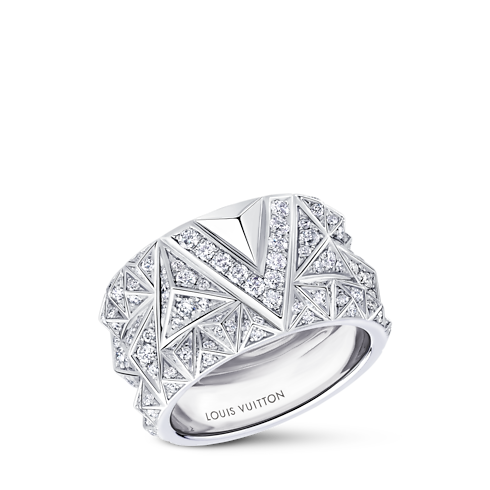 Anillo Pure V de oro blanco y diamantes Joyería Categorías Anillos | LOUIS VUITTON (Zoom de producto)