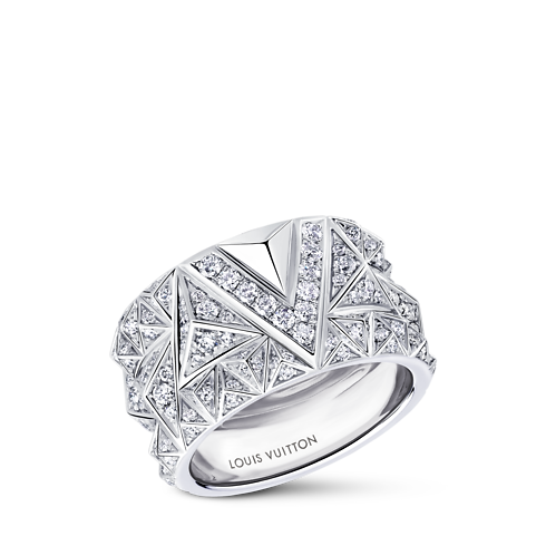 Anillo Pure V de oro blanco y diamantes Joyería Categorías Anillos | LOUIS VUITTON (Zoom de producto)