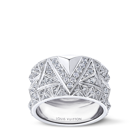 Anillo Pure V de oro blanco y diamantes Joyería Categorías Anillos | LOUIS VUITTON (Zoom de producto)